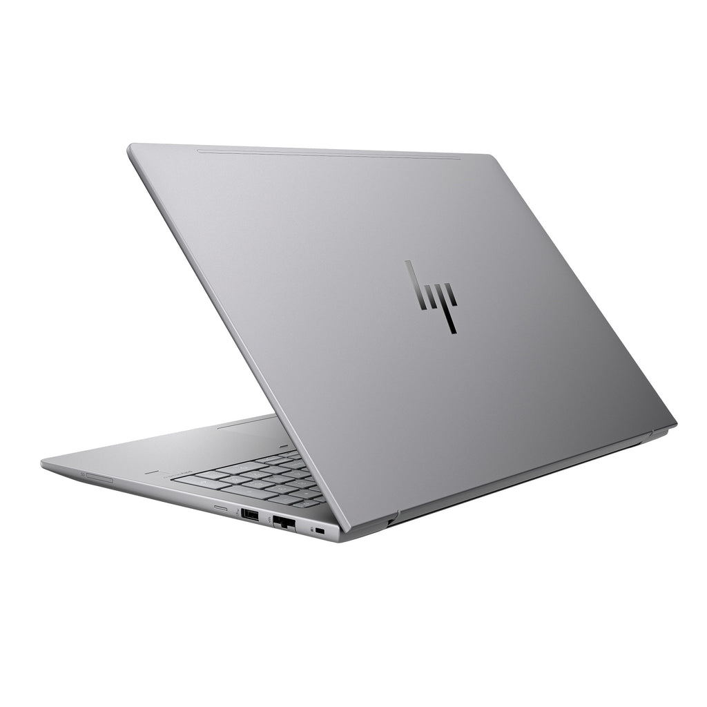 HP ZBook Power G11 open, left-rear angled view