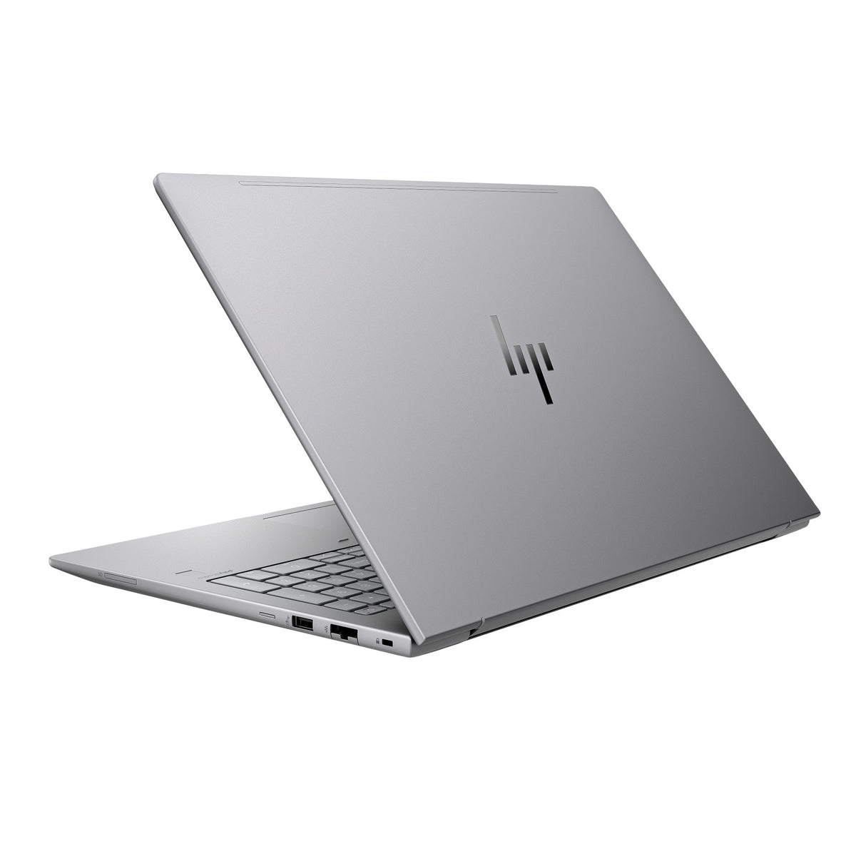 HP ZBook Power G11 open, left-rear angled view
