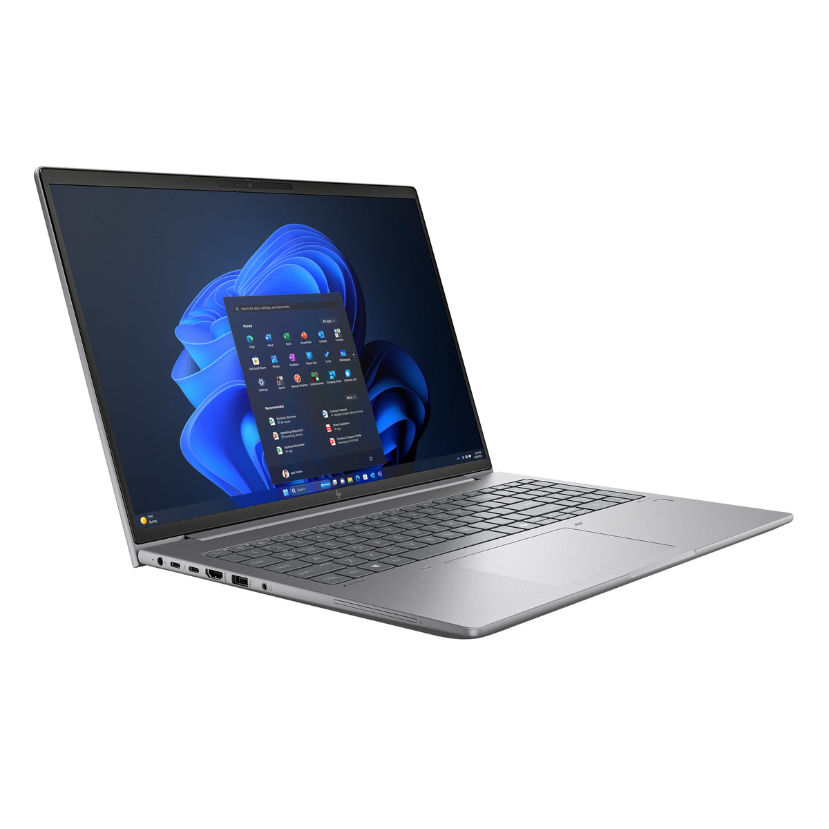 HP ZBook Power G11 right-side profile, ports